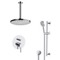 Ceiling Rain Shower System with Handheld, Rain Shower Head, Shower Faucet Set